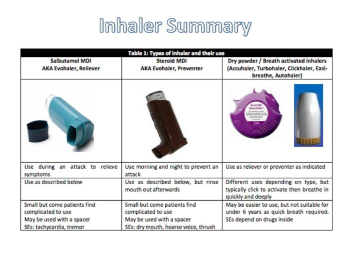 Types of Inhalers and Their Uses