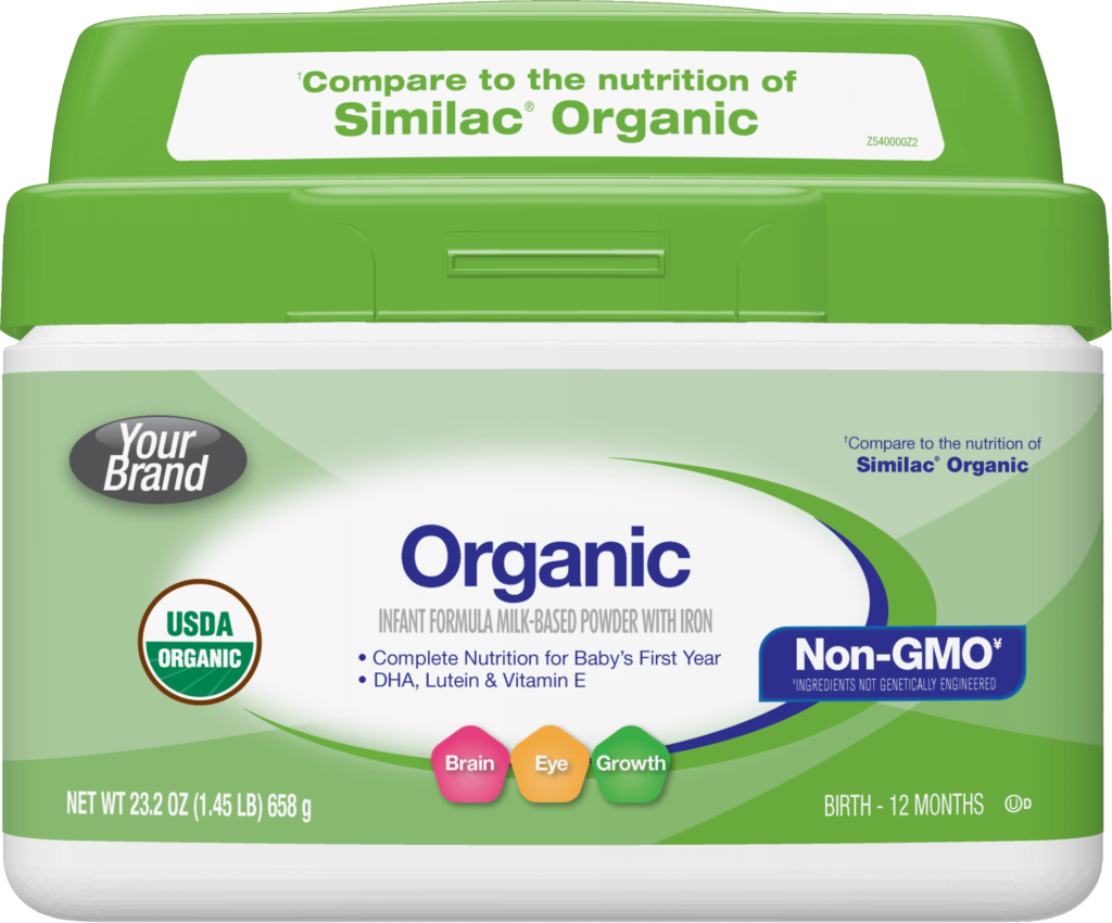 Organic formula options for infants